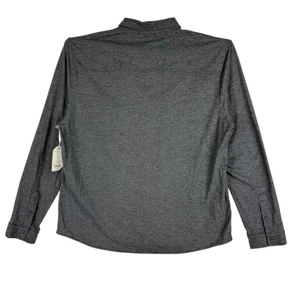 Stylus Men's Long Sleeve Stretch Buttons Casual French Indigo Shirt Size XXL NWT - Picture 2 of 11